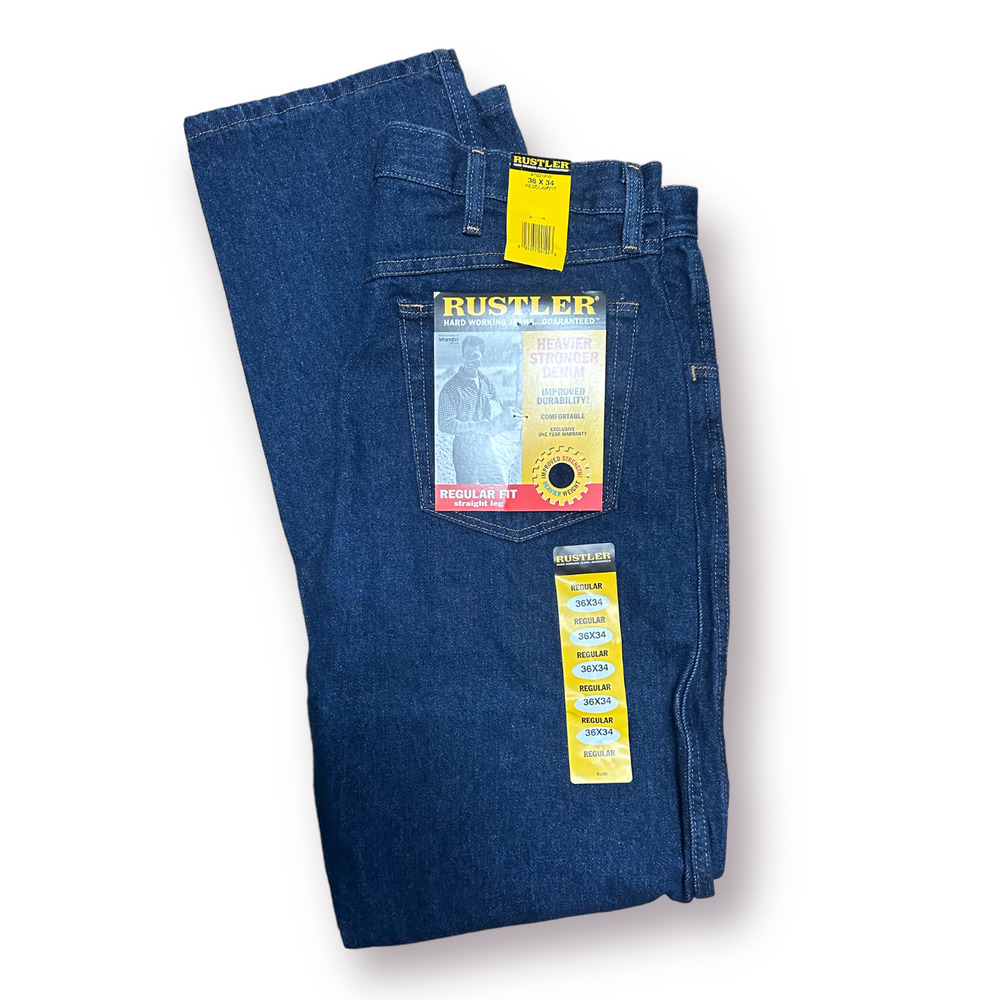 Nwt Rustler Men's Jeans 36 x 34